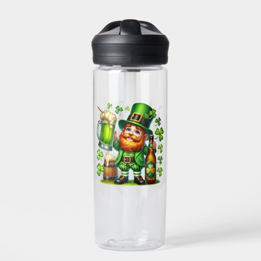 St. Patrick's Day Kabouter Bier Design-65218 Waterfles (Voorkant)