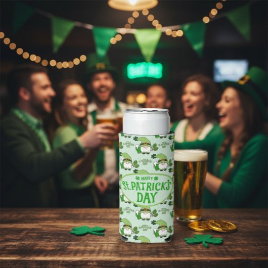St. Patrick's Day Kabouter Blikje Koeler