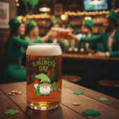 St. Patrick's Day Kabouter Blikvorm Glas