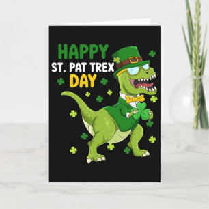 St Patricks Day Kabouter Dinosaurus Dino Gelukkige Kaart