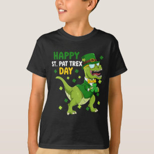 St Patricks Day Kabouter Dinosaurus Dino Gelukkige T-shirt