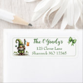 St. Patrick's Day Kabouter Etiket (Insitu)