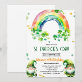 St. Patrick's Day kabouter feest uitnodiging (Voorkant / Achterkant)