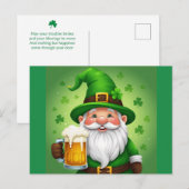 St. Patrick's day kabouter Feestdagenkaart (Voorkant / Achterkant)
