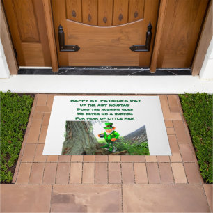 ST. PATRICK'S DAY Kabouter GEDICHT Deurmat