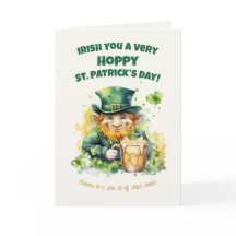 St. Patrick's Day Kabouter Grappige Kaart