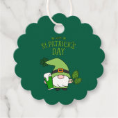 St. Patrick's Day Kabouter Groene Cadeaubijlage Bedankjes Labels (Voorkant)