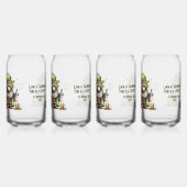 St. Patrick's Day Kabouter Illustratie met Klaver Blikvorm Glas (Links)