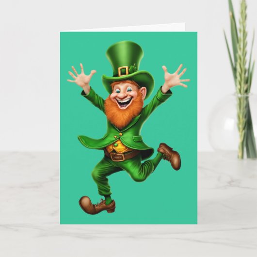 St. Patrick's Day kabouter  Kaart (Voorkant)