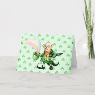St. Patrick's Day kabouter Kaart