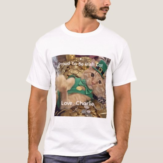 St. Patrick's Day Kabouter Kat  T-shirt (Voorkant)