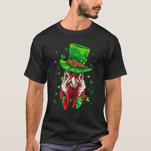 St. Patrick's Day Kabouter Kip C Shamrock Iers T-shirt (Voorkant)