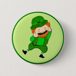 St. Patrick's Day Kabouter Knop Ronde Button 5,7 Cm