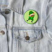 St. Patrick's Day Kabouter Knop Ronde Button 5,7 Cm (In situ)