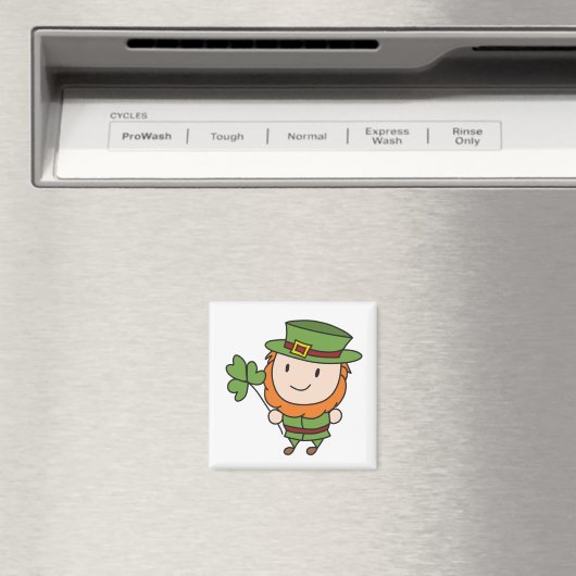 St. Patrick's Day Kabouter Magneet (Insitu (Vaatwasser))