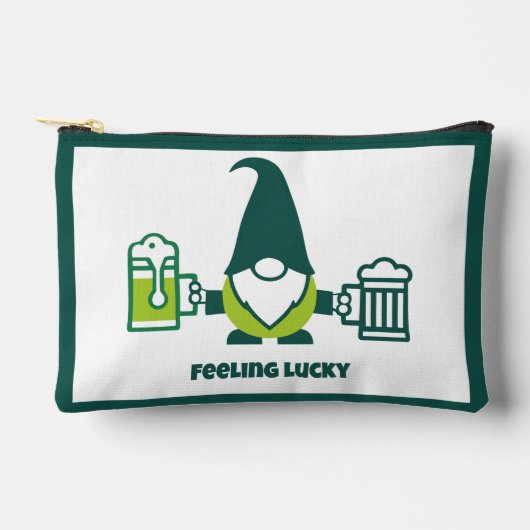 St. Patrick's Day Kabouter met Bierpul Etui (Voorkant)