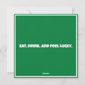 St. Patrick's Day Kabouter met Bierpul Feestdagenkaart (Achterkant)
