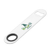 St. Patrick's Day Kabouter met Bierpul Speed Flessenopener (Voorkant Gekanteld)
