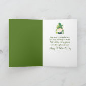 St. Patrick's Day Kabouter Met Groene Bier Kaart (Binnen)