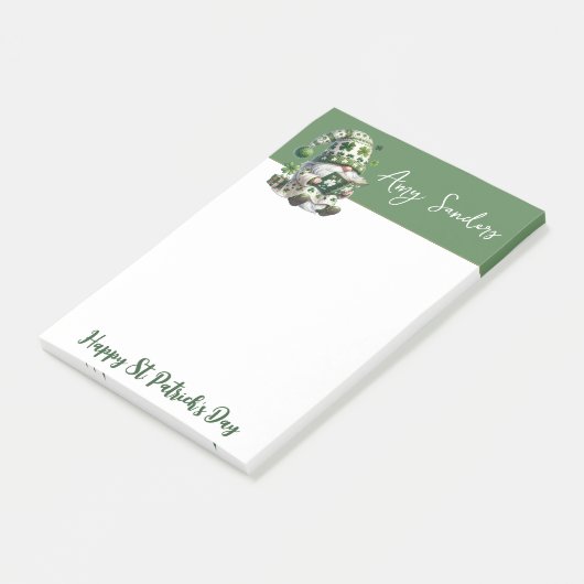 St. Patrick's Day-kabouter Notitieblok Post-it® Notes (Schuin)