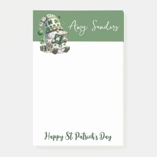 St. Patrick's Day-kabouter Notitieblok Post-it® Notes (Voorkant)