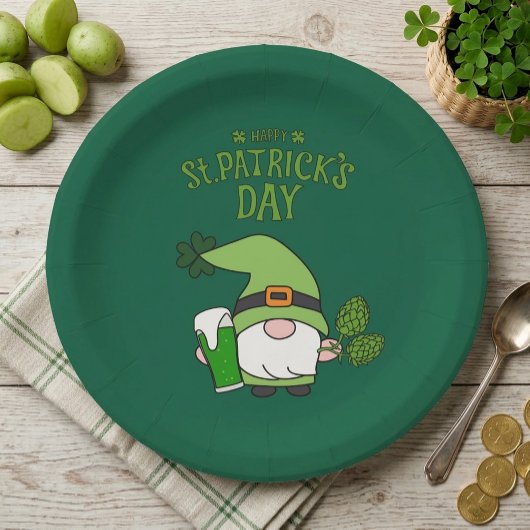 St. Patrick's Day Kabouter Papieren Bord