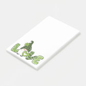 St. Patrick's Day Kabouter Post-it® Notes (Schuin)