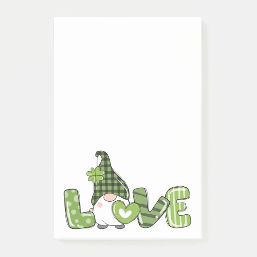 St. Patrick's Day Kabouter Post-it® Notes (Voorkant)