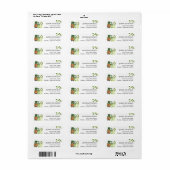 St. Patrick's Day Kabouter Retouradreslabel Etiket (Full Sheet)