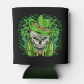 St. Patrick's Day Kabouter Schedel Blikkoeler Blikjeskoeler (Achterkant)