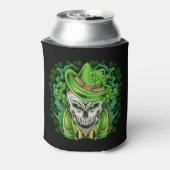 St. Patrick's Day Kabouter Schedel Blikkoeler Blikjeskoeler (Blikje Achterkant)