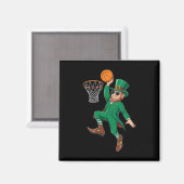 St. Patrick's Day Kabouter speelt Skeletspeler Magneet (Voorkant / Achterkant)