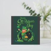 St. Patrick's Day kabouter uitnodiging (Staand voorkant)