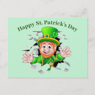 St. Patrick's Day Kabouter Vakantiekaart Feestdagenkaart