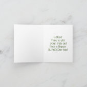 St. Patrick's Day Kabouter Vakantietkaart Feestdagen Kaart (Binnen)