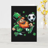 St Patricks Day Kabouter Voetbal Saint Paddys Voet Kaart (Gele Bloem)