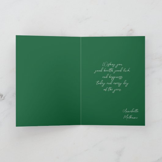 St. Patrick's Day kabouterhoed en goud Kaart (Binnen)