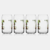 St. Patrick's Day-kabouterillustratie met klaver Blikvorm Glas (Links)