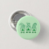 St. Patrick's Day Kabouters-67845 Ronde Button 3,2 Cm (Voorkant /achterkant)