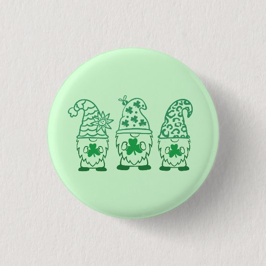 St. Patrick's Day Kabouters-67845 Ronde Button 3,2 Cm (Voorkant)