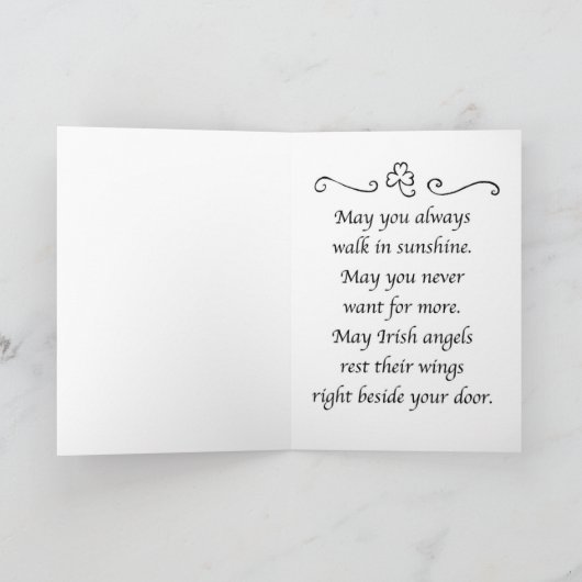 St. Patrick's Day Kabouters Feestdagen Kaart (Binnen)