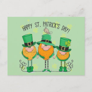 St. Patrick's Day kabouters Feestdagenkaart