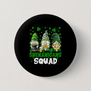 St. Patrick's Day kabouters grappen squad heilige Ronde Button 5,7 Cm