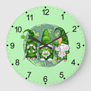 St. Patrick's Day Kabouters Shamrock Kabouters-549 Grote Klok