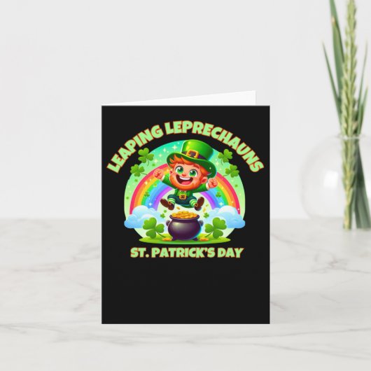 St. Patrick's Day-kaboutersticker Kaart (Voorkant)