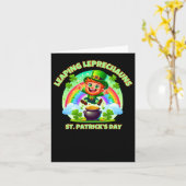 St. Patrick's Day-kaboutersticker Kaart (Gele Bloem)