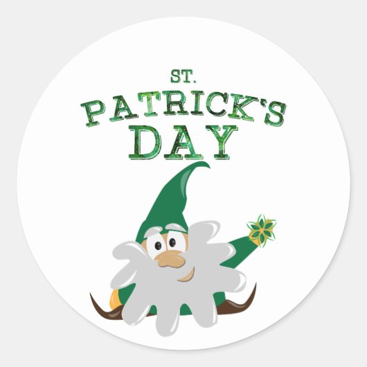 St. Patrick's Day Kaboutersticker Ronde Sticker (Voorkant)