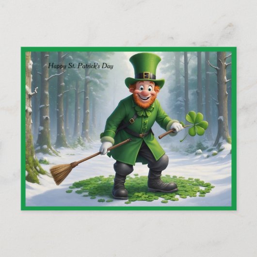 St. Patrick's Day Karakter Briefkaart (Voorkant)