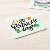 St Patricks Day Kartonnen Onderzetters (Schuin)