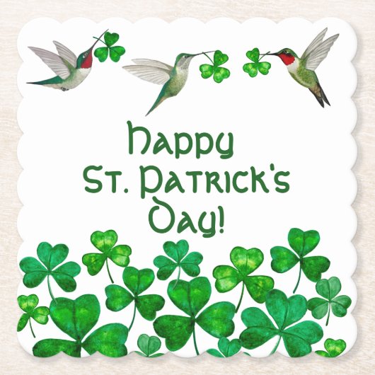 St. Patrick's Day Kartonnen Onderzetters (Voorkant)